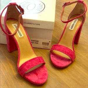 Steve Madden hot pink Carson sandals